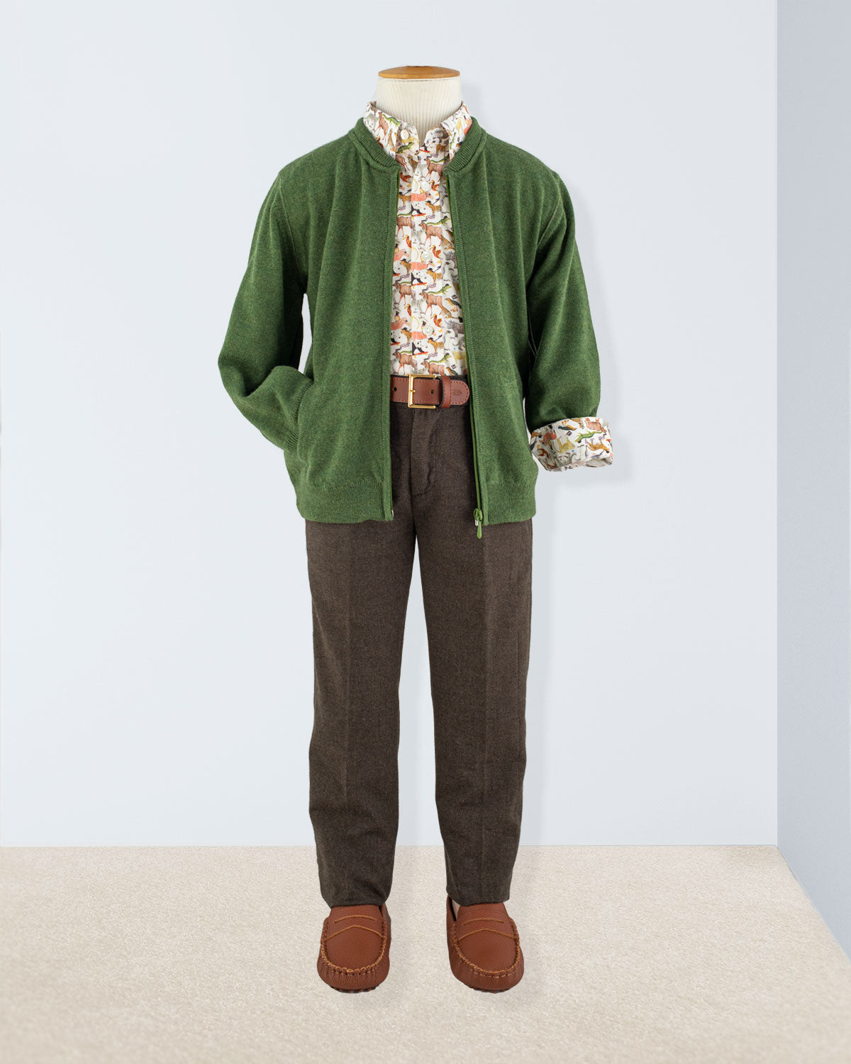Bernard Liberty Green Animals Outfit