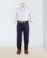 Bernard Fine Lavender Stripe Outfit