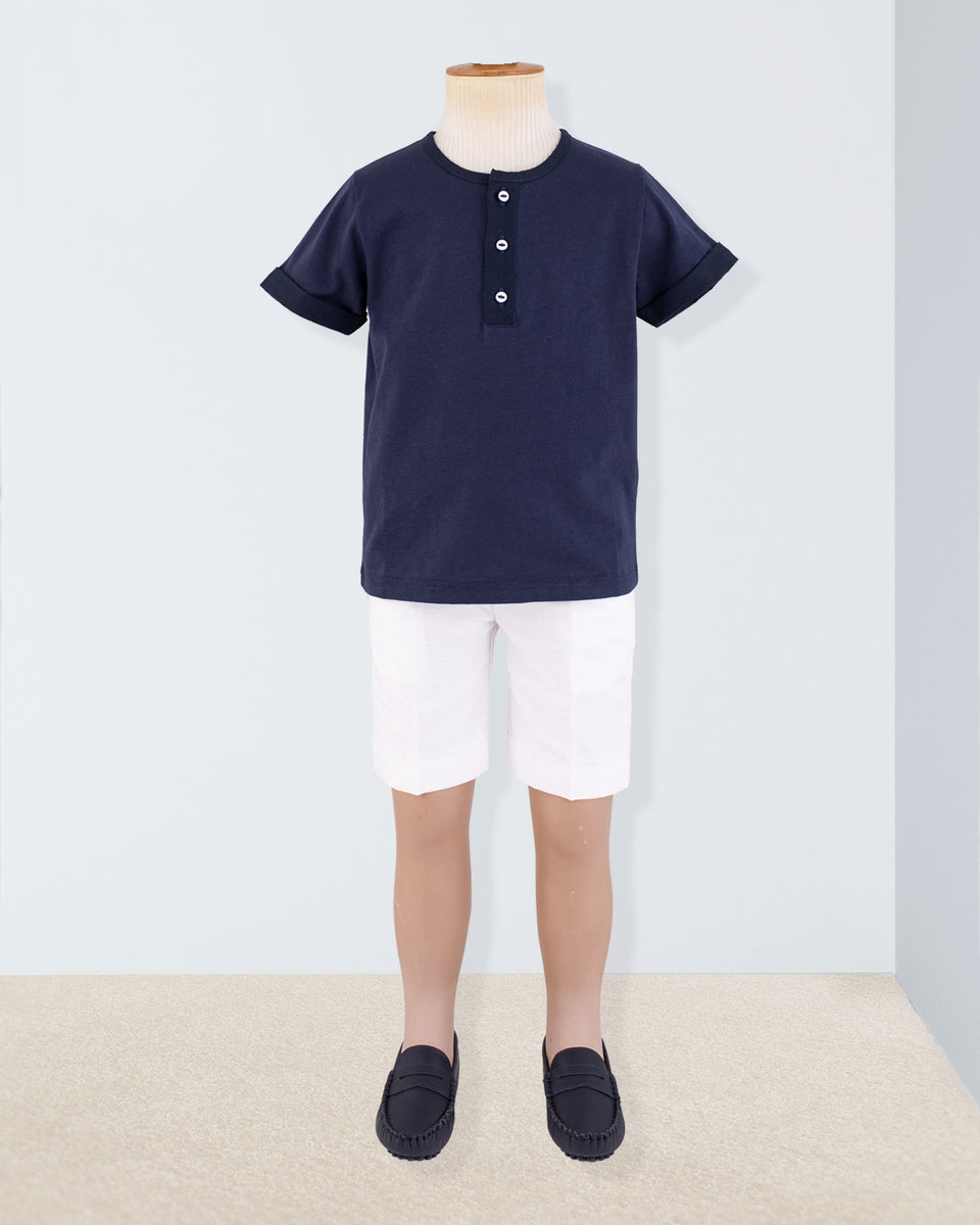 Summer Navy Henley Outfit