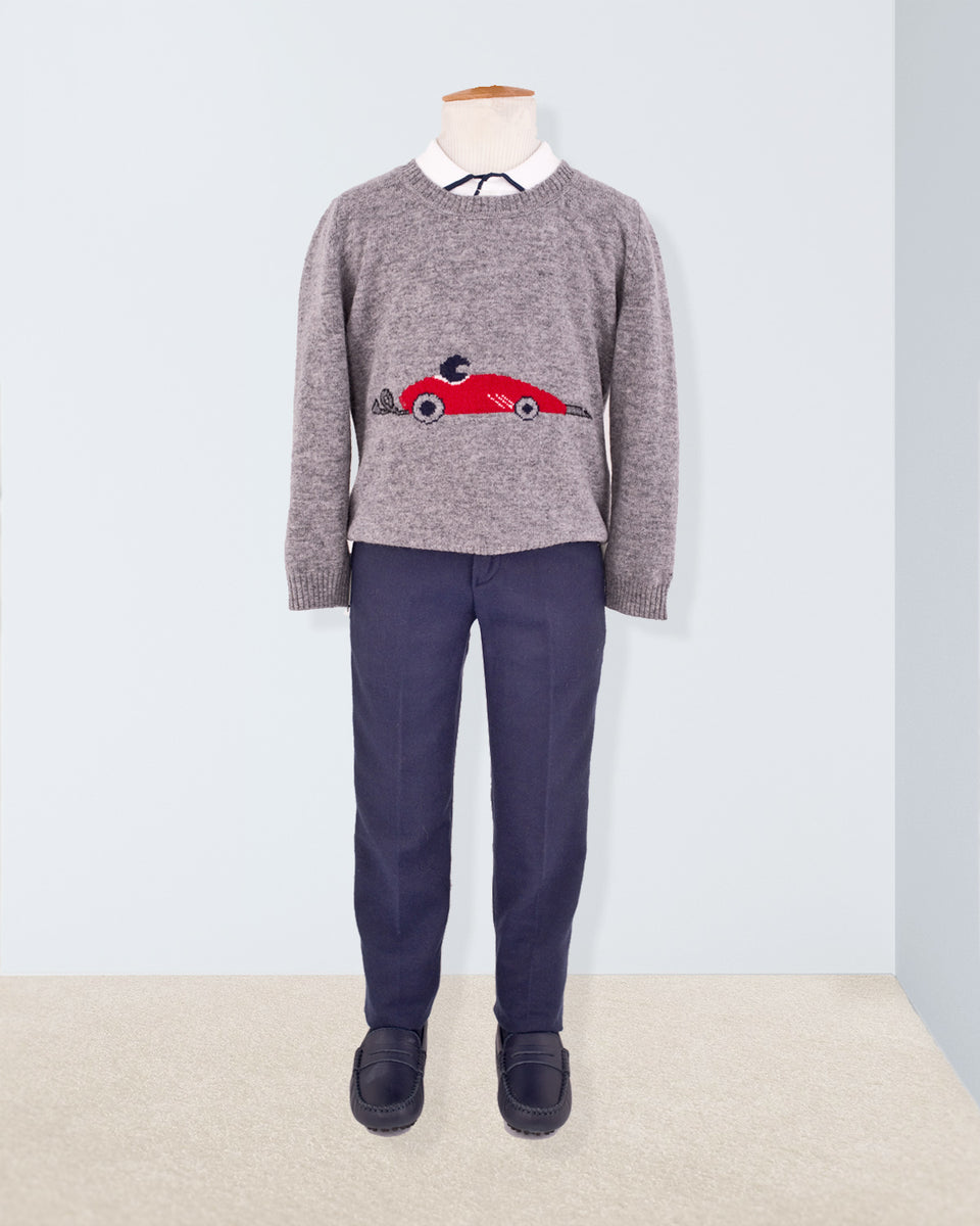 Car Grey Mélange Outfit