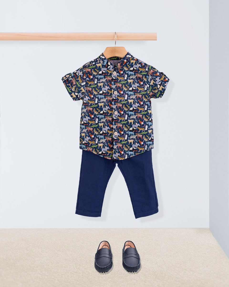 Brando Liberty Navy Animals Outfit