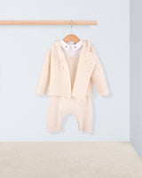 Corbier Cream Cashmere Overall Outfit