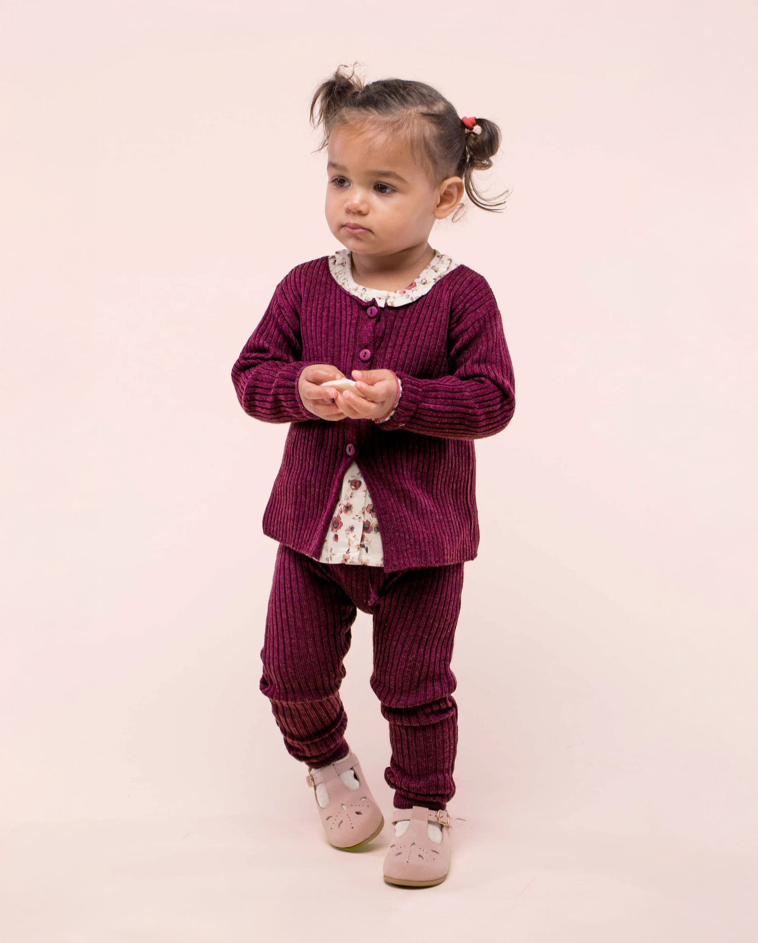 Ribbed Eggplant Knit Outfit