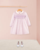 Fiorella Lavender Floral Twill Smock