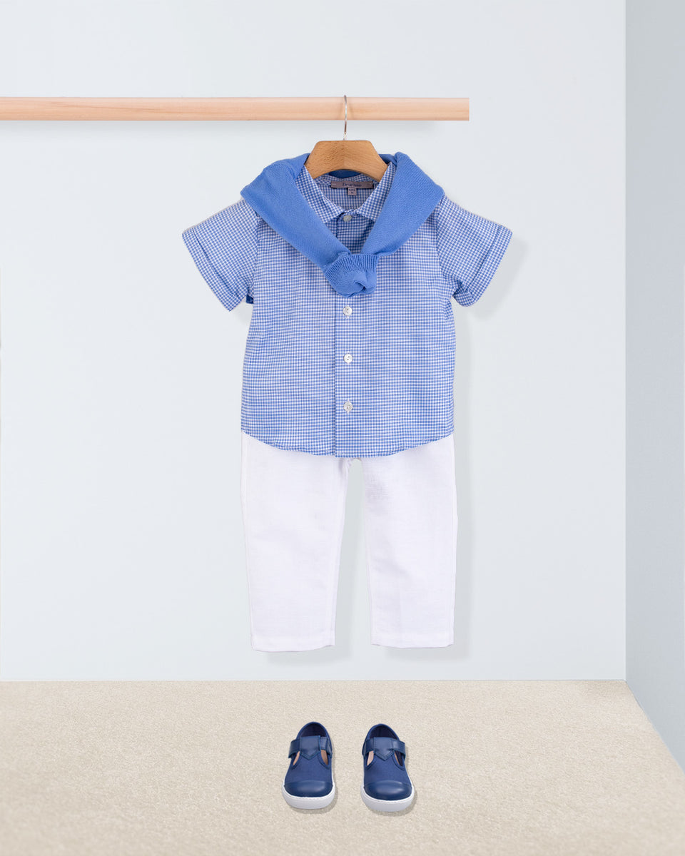Henry Outline Blue Gingham Outfit