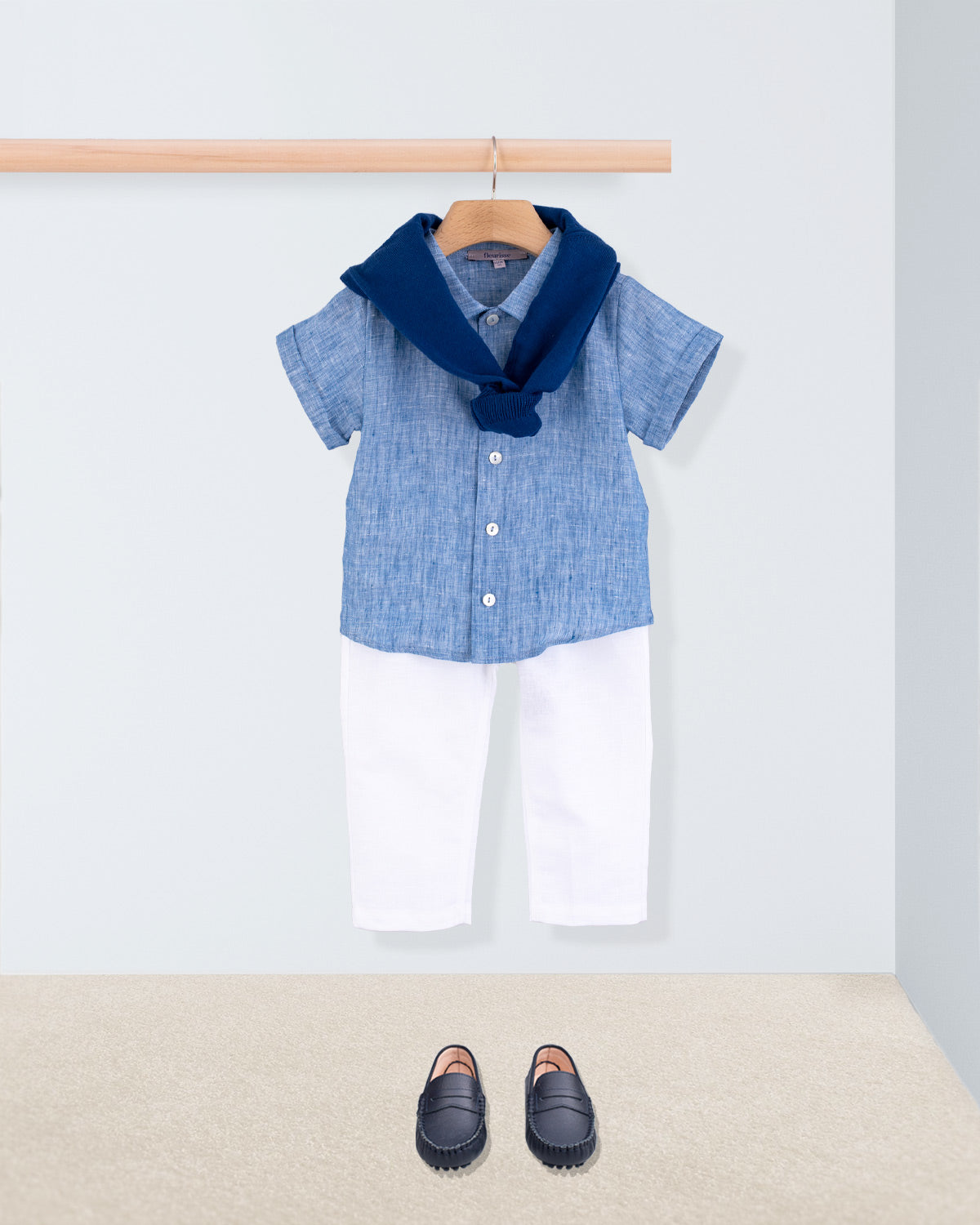 Henry Sea Foam Linen Outfit