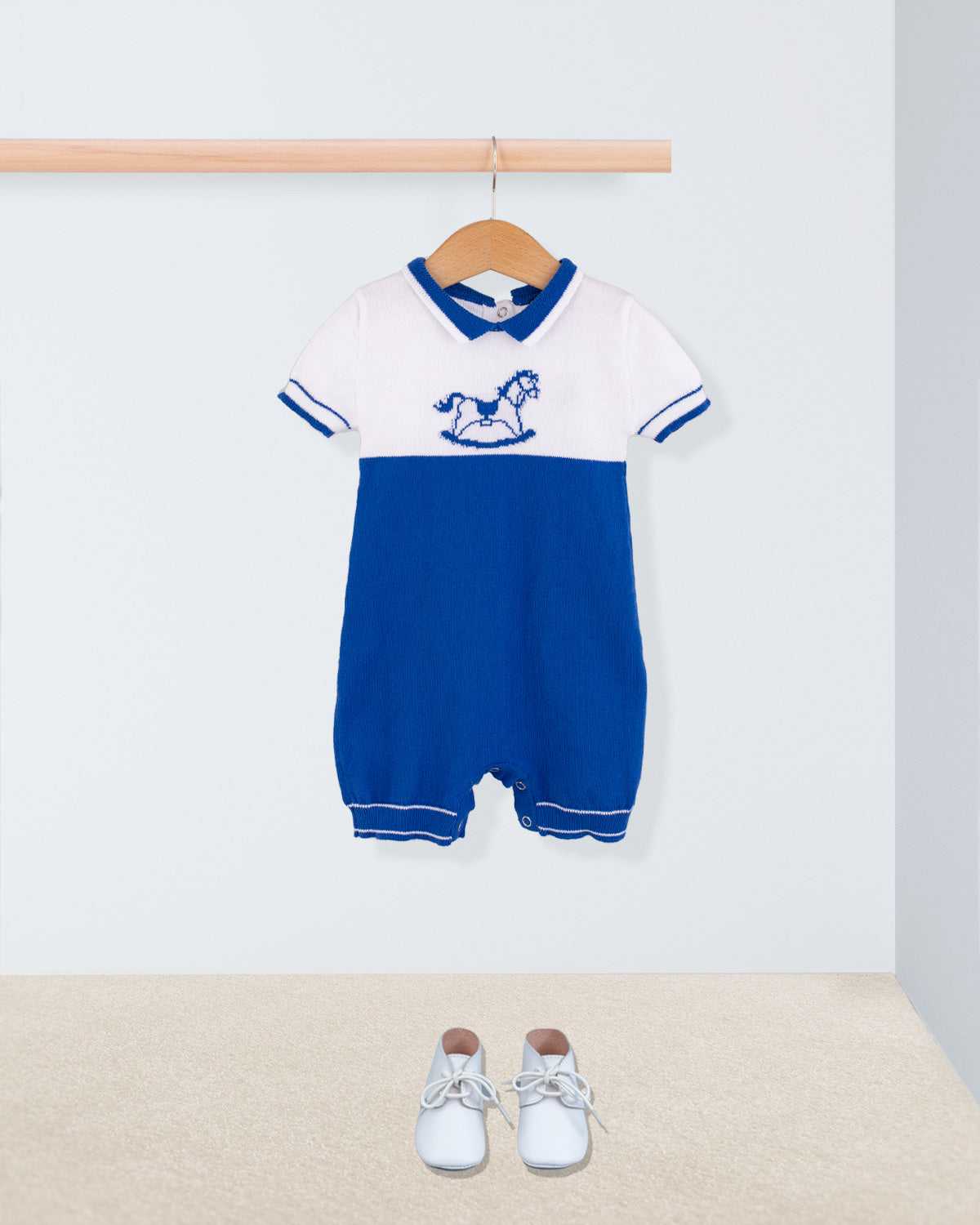 Oscar Summer Navy Cotton Knit