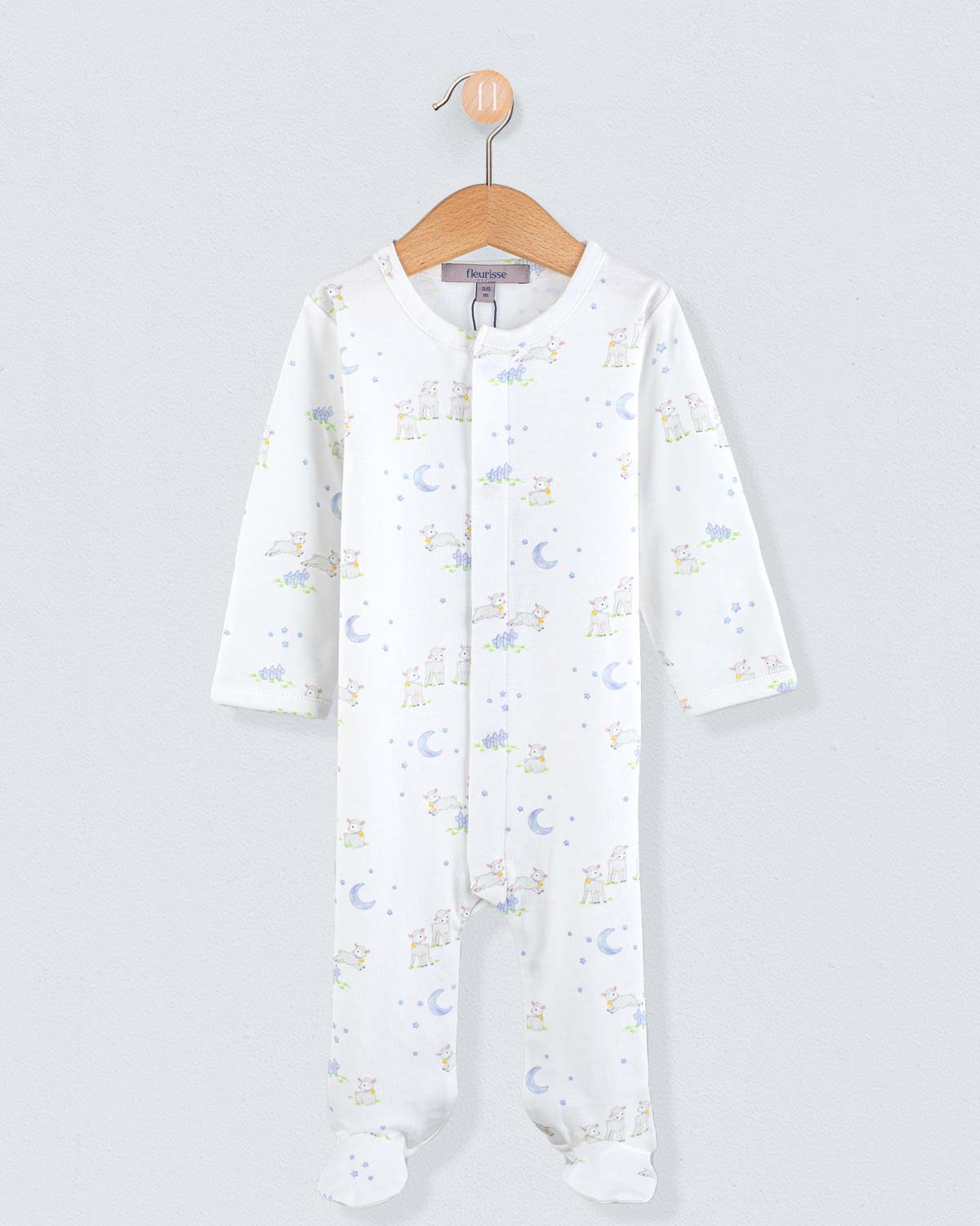 Pima Blue Lambs Stretchie Collection