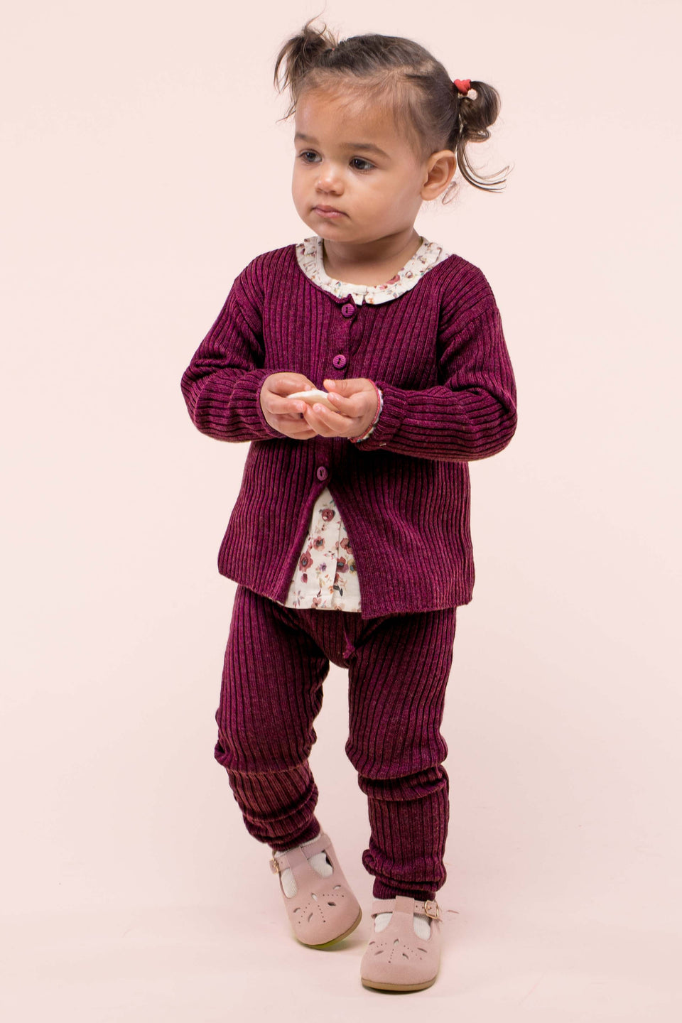 Ribbed Eggplant Knit Outfit