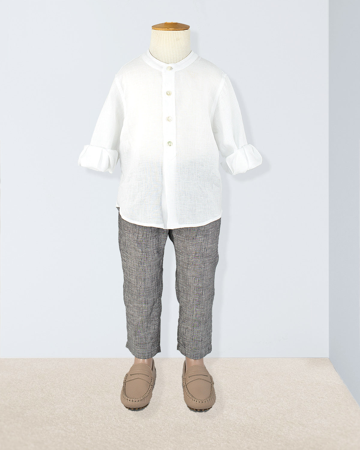 Mandarin Grey Mélange Outfit