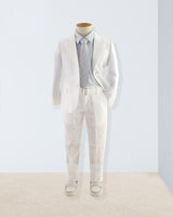 Domenico Italian White Linen Suit