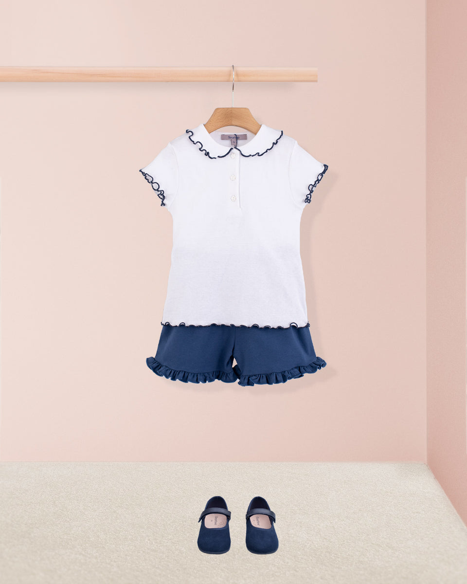 Navy Shorts Summer Outfit