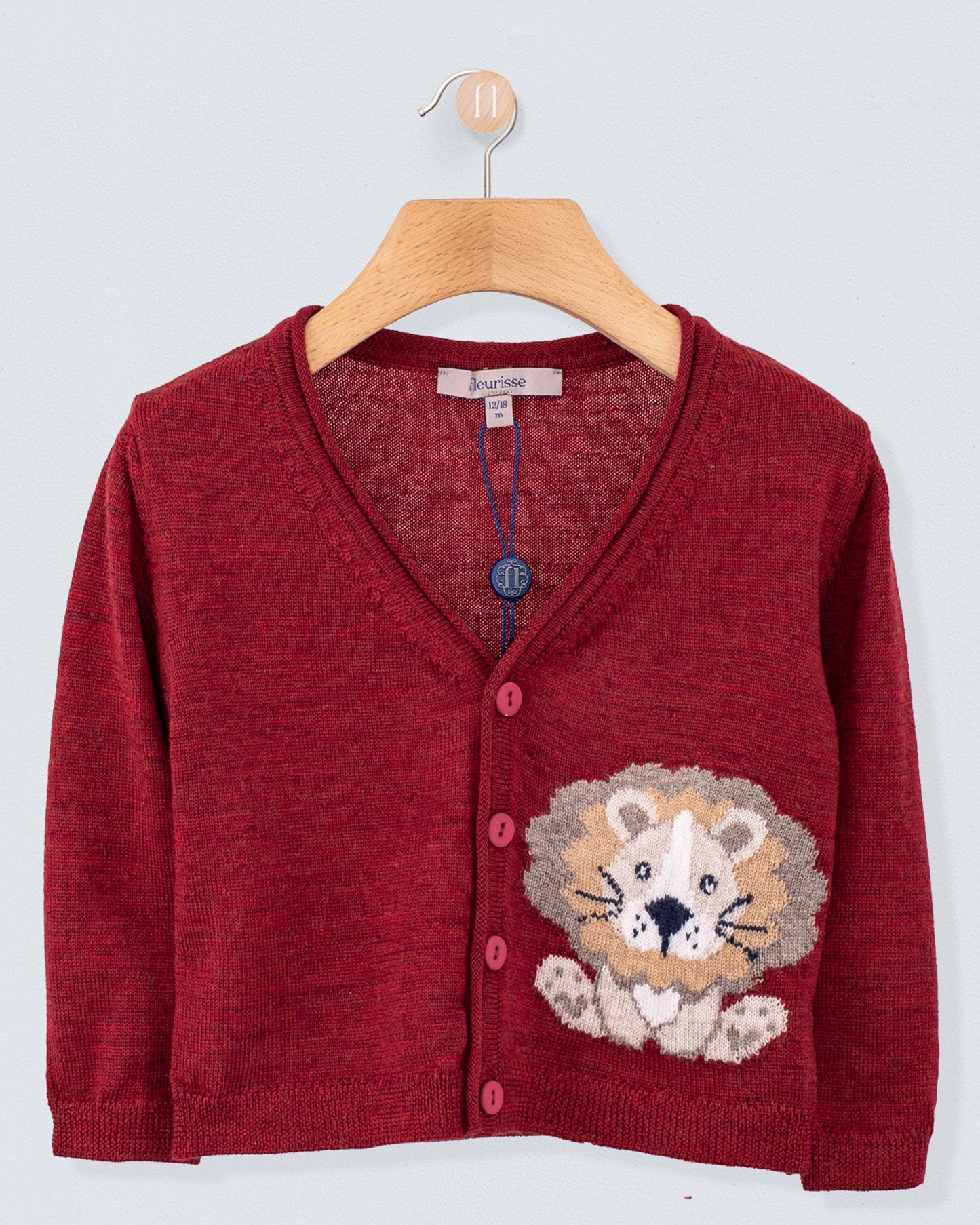Léon Birchwood Mélange Wool Cardigan - Sweater