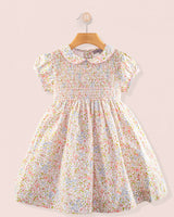 Amanda Monaco Pink Floral Smocked Dress