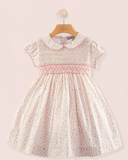 Amanda Florencia Blush Smock - Smocked Dress