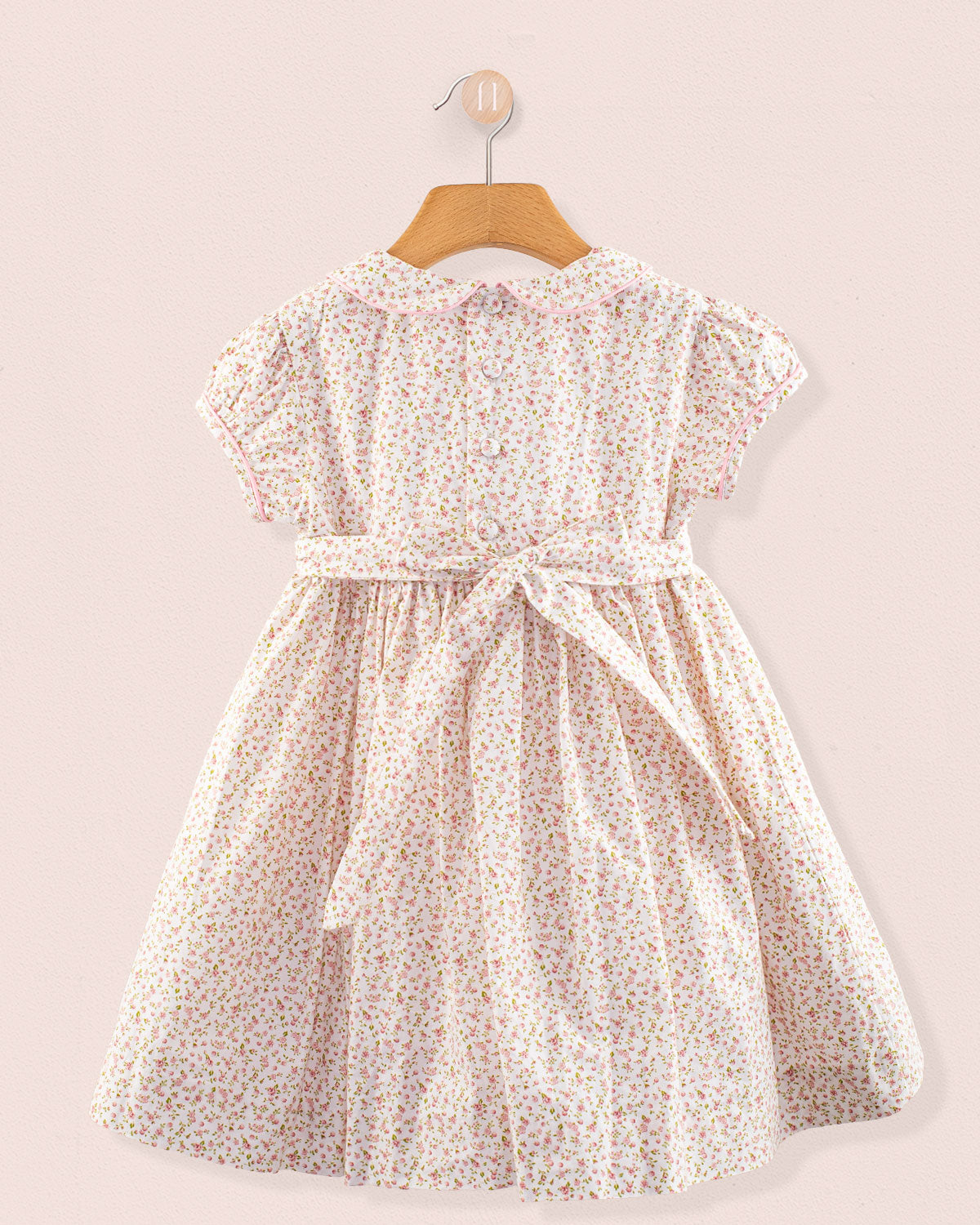 Amanda Florencia Blush Smock - Smocked Dress