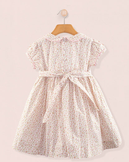 Amanda Florencia Blush Smock - Smocked Dress
