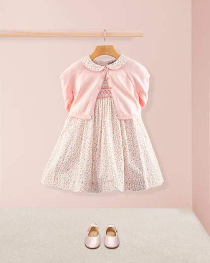 Amanda Florencia Blush Smock - Smocked Dress