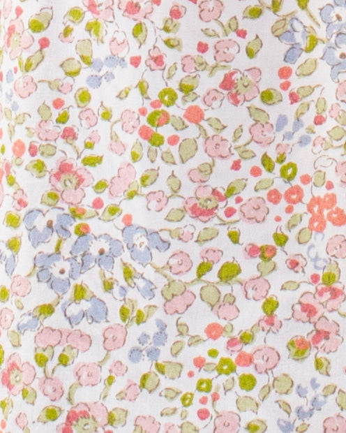 Amanda Monaco Pink Floral Smock - Smocked Dress