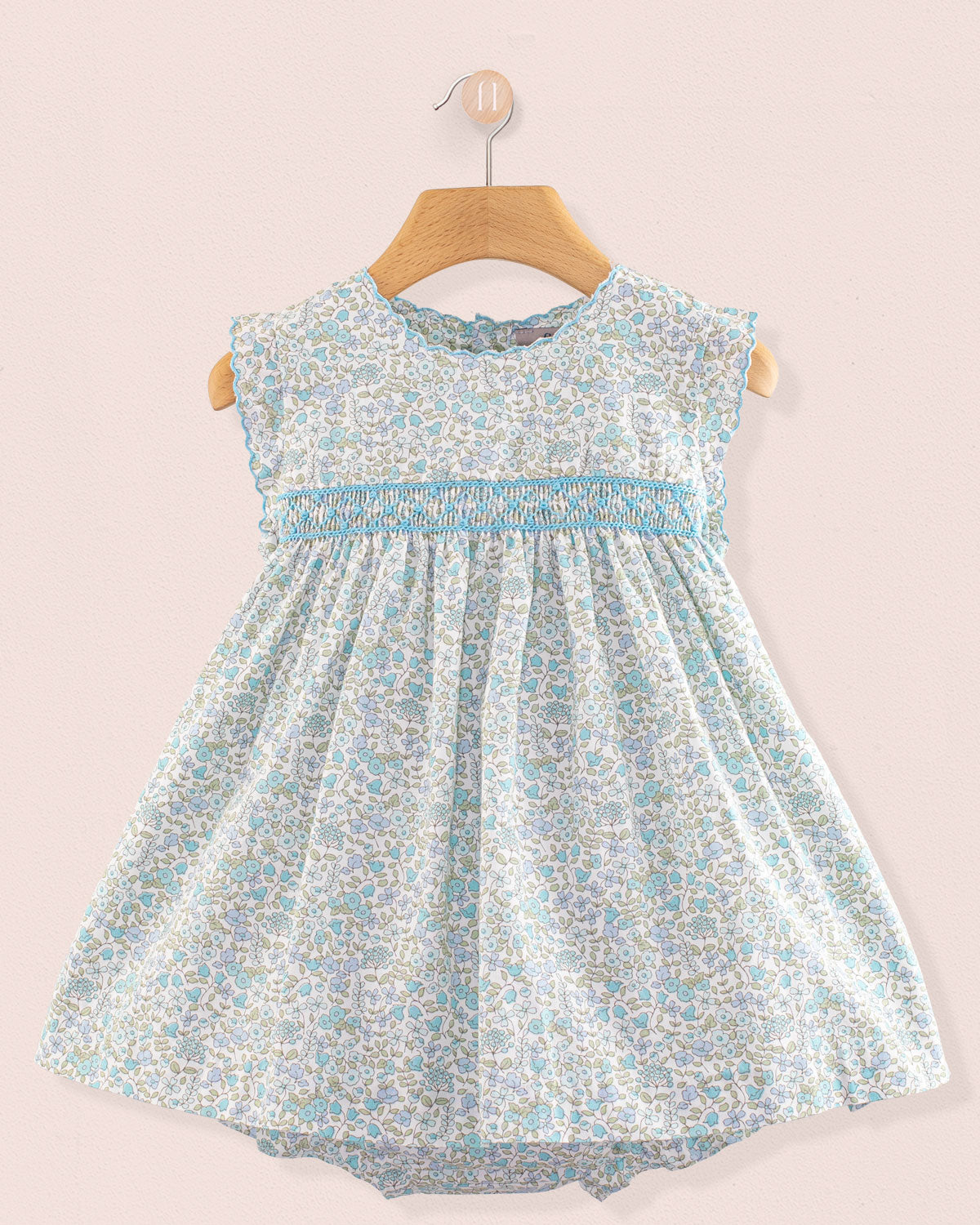 Baby Amelie Garden Blue Dress Set