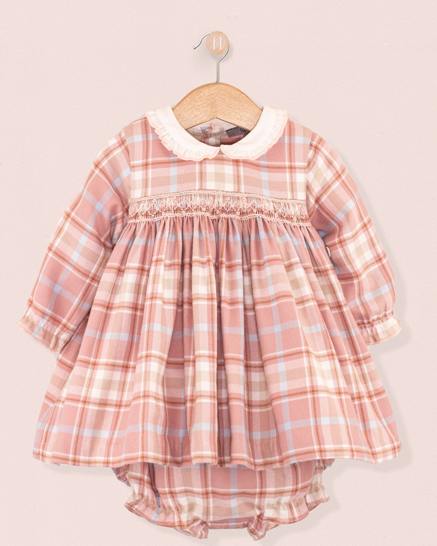 Baby Victoria Pink Plaid Carnaby Set - Baby Dress