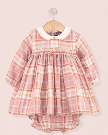 Baby Victoria Pink Plaid Carnaby Set - Baby Dress