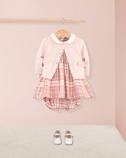 Baby Victoria Pink Plaid Carnaby Set - Baby Dress