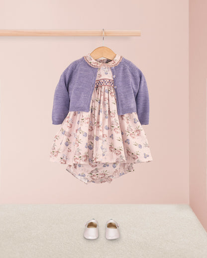 Baby Victoria French Mauve Set - Baby Dress