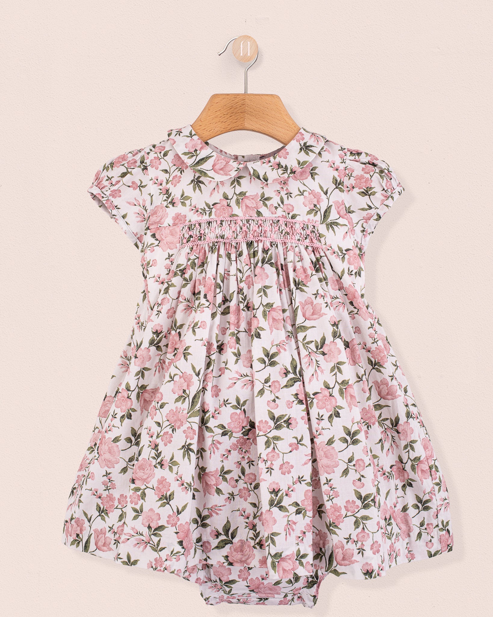 Baby Madeline French Blush Rosebush Set - Baby Dress