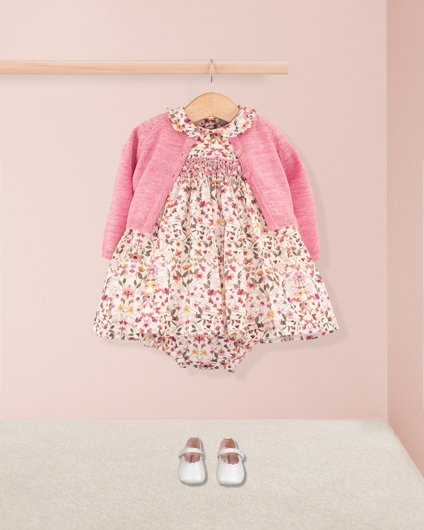 Baby Victoria Liberty Aurora Pink Set - Baby Dress