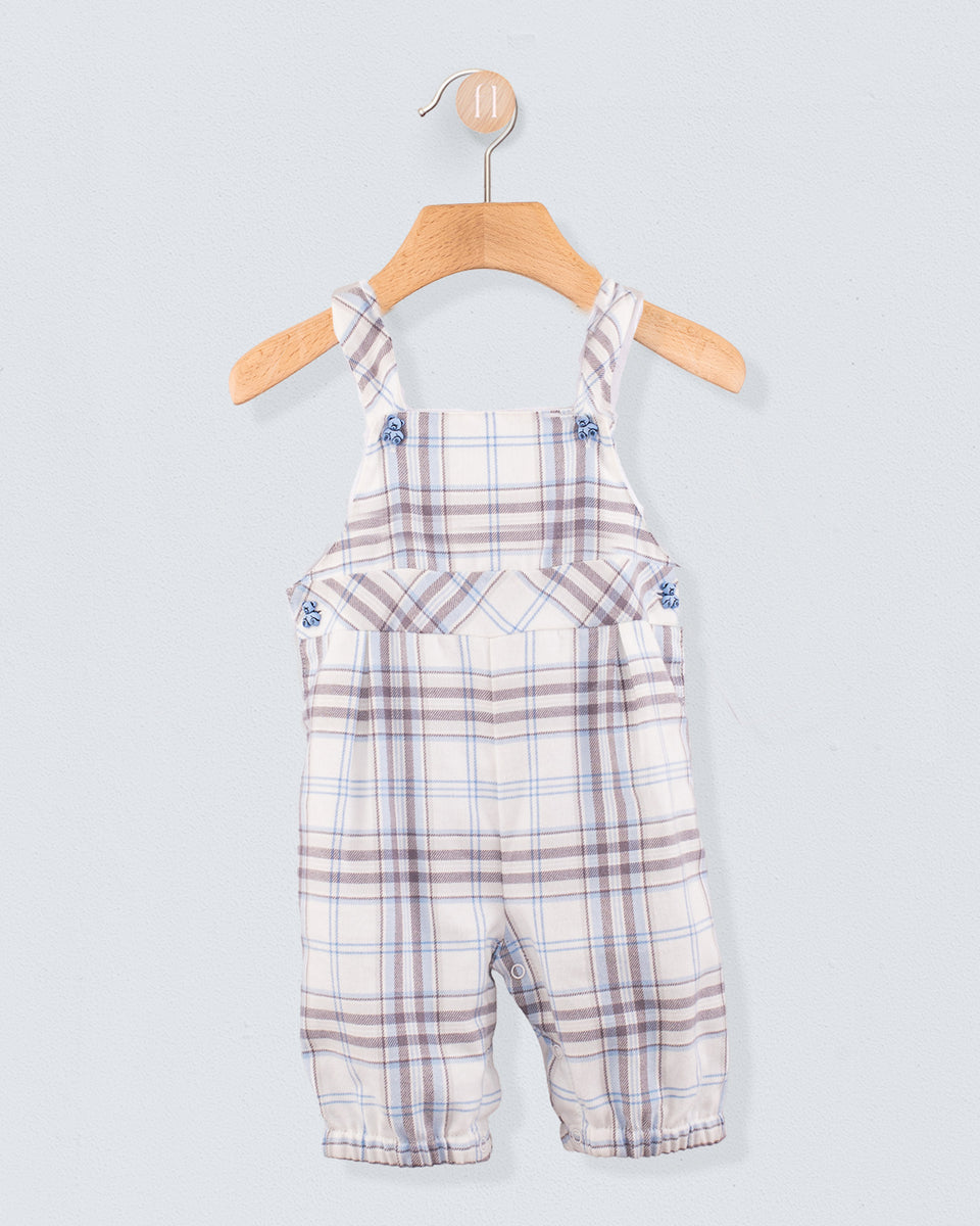 Bear Italian Blue Plaid Shortall