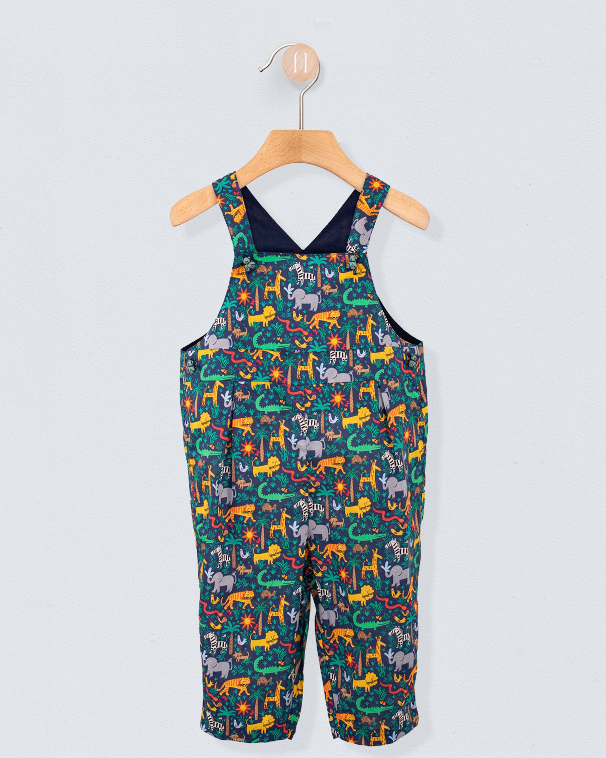 Bear Liberty Louie's Jungle Blue Overall - Romper