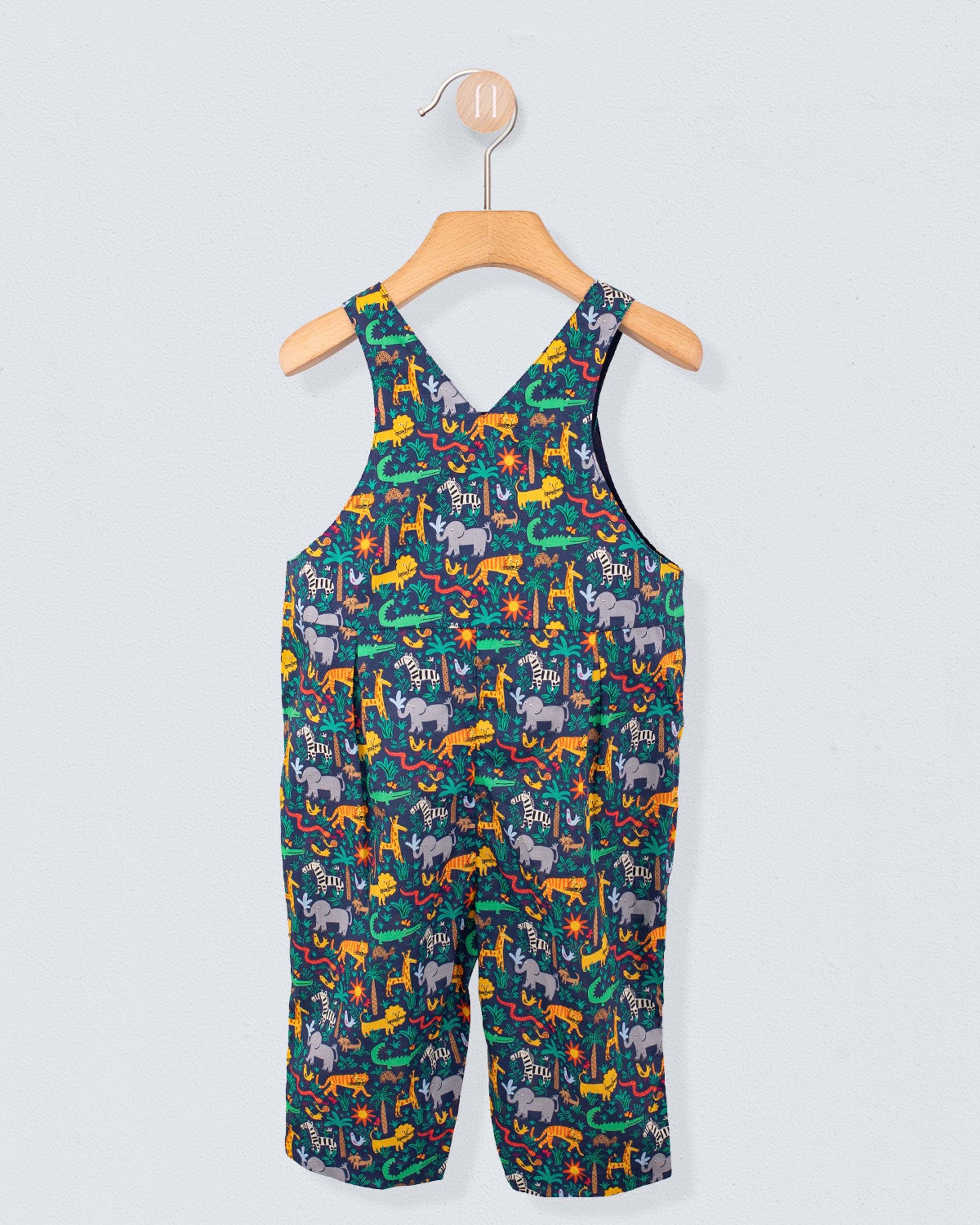 Bear Liberty Louie's Jungle Blue Overall - Romper