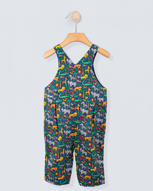 Bear Liberty Louie's Jungle Blue Overall - Romper