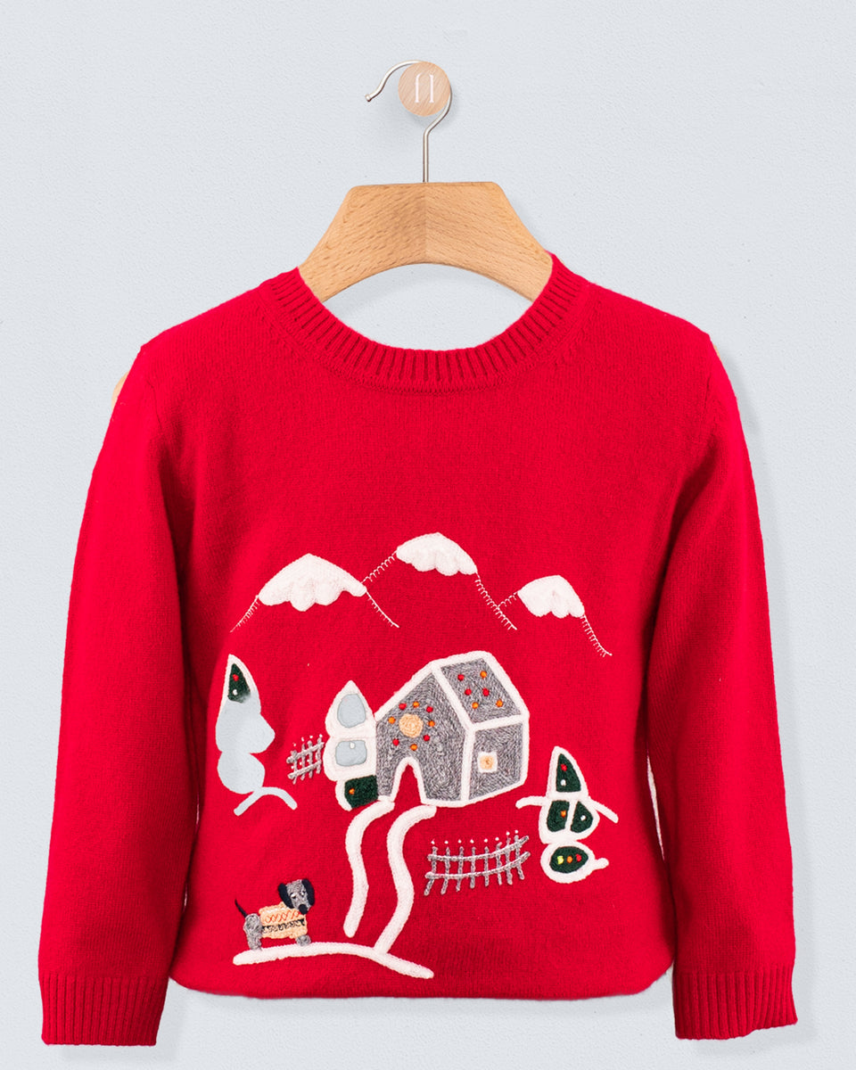Red Gingerbread Cashmere Sweater