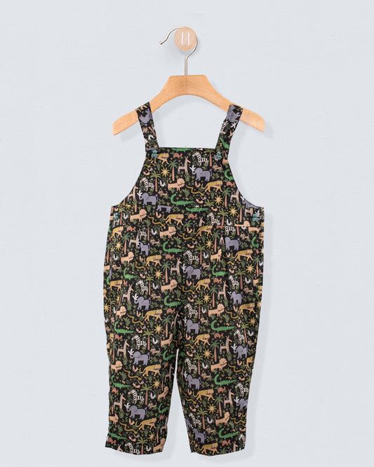 Bear Liberty Louie's Jungle Black Overall - Romper