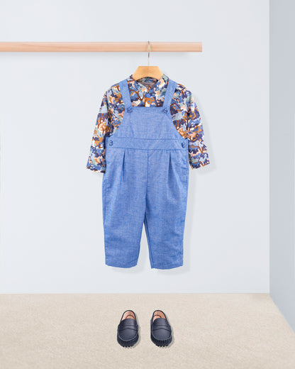 Bear Italian Royal Flannel Overall - Romper