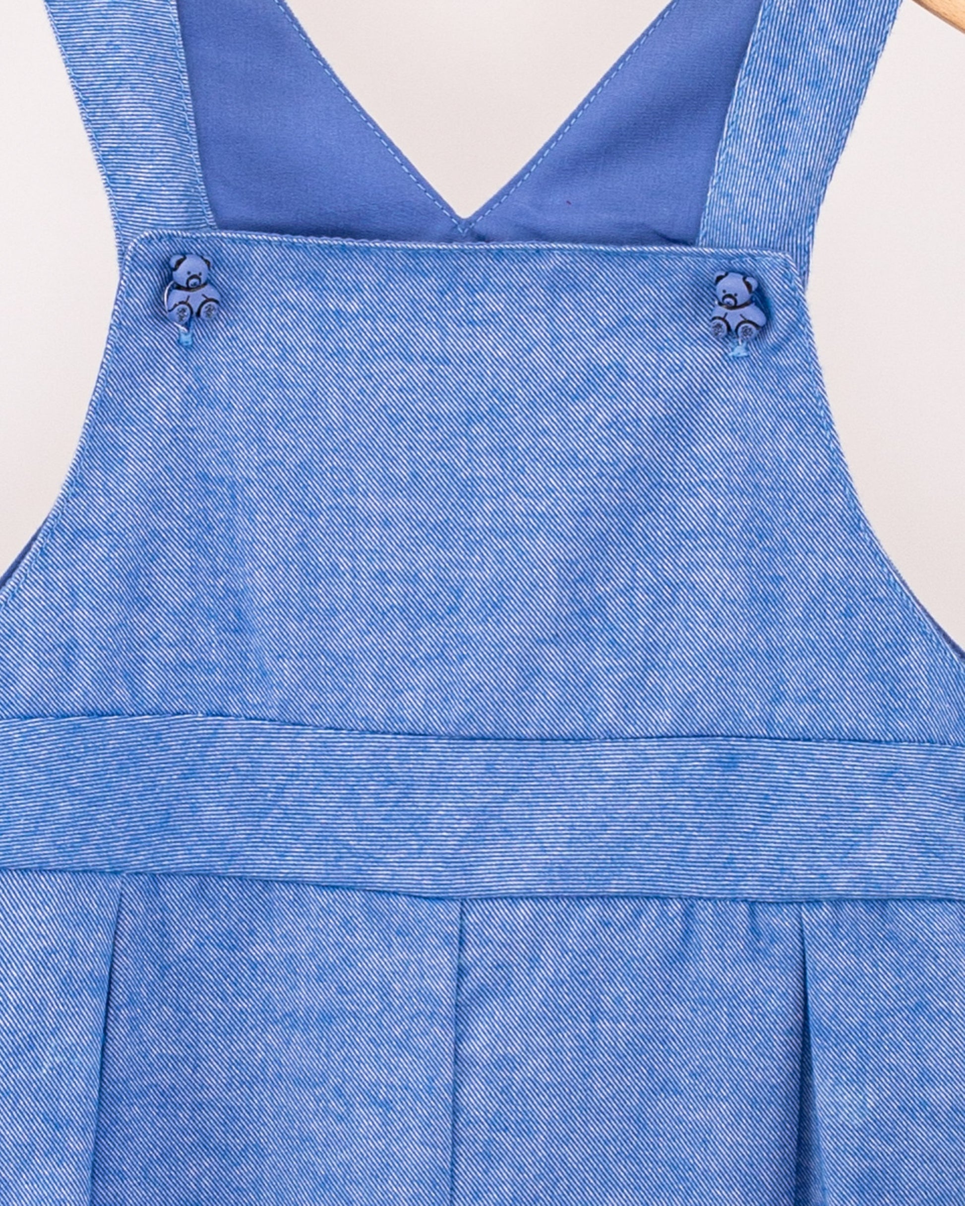 Bear Italian Royal Flannel Overall - Romper