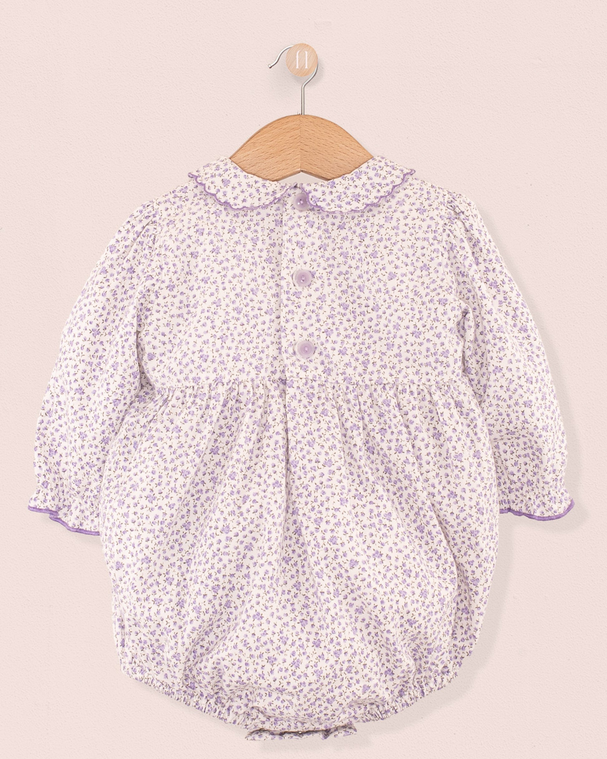 Beatrice Lavender Floral Bubble - Romper