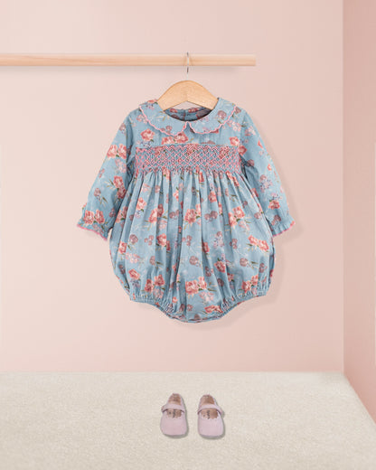 Beatrice Slate Bouquet Bubble - Romper