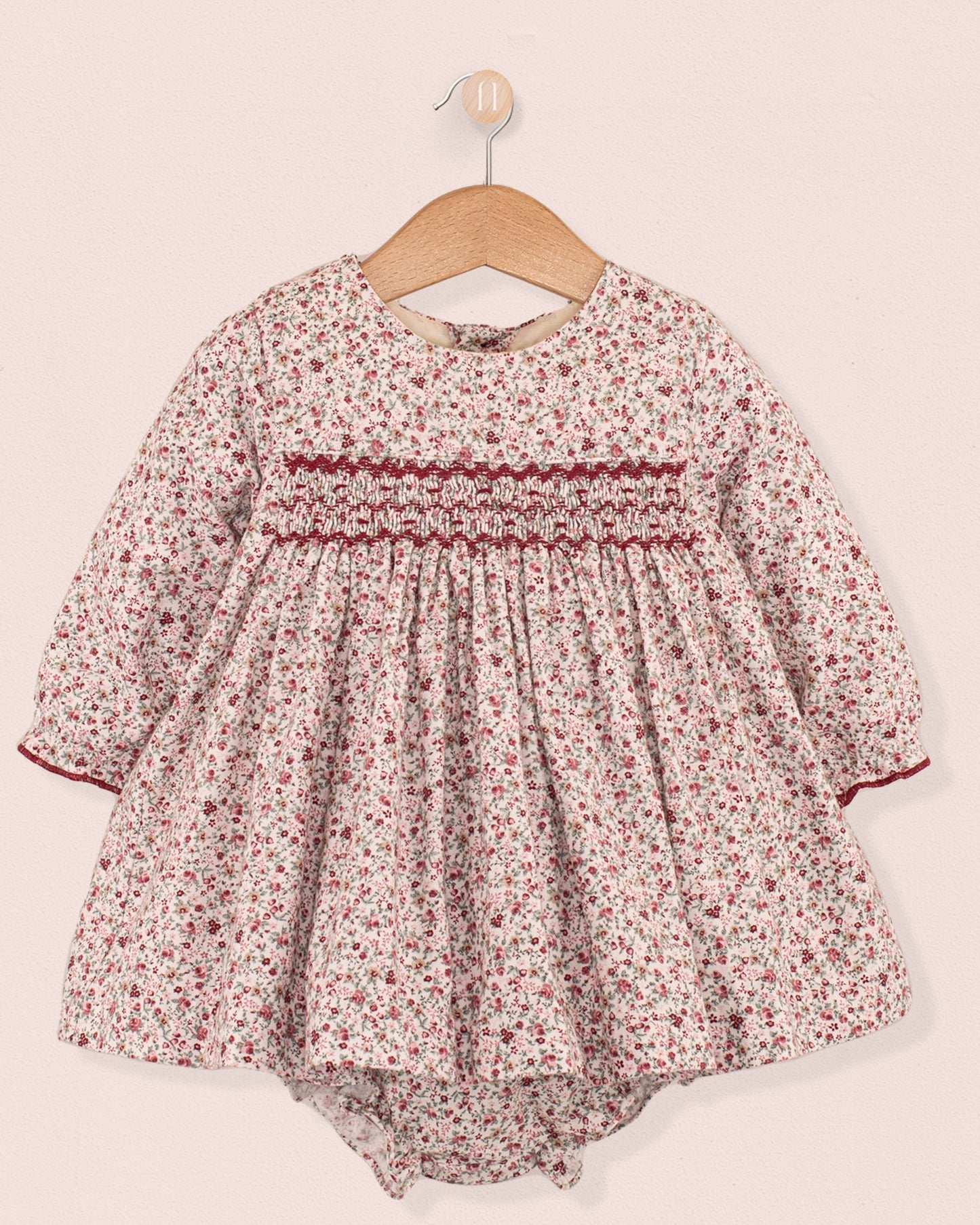 Baby Clementine Belina Deep Pink Floral Set