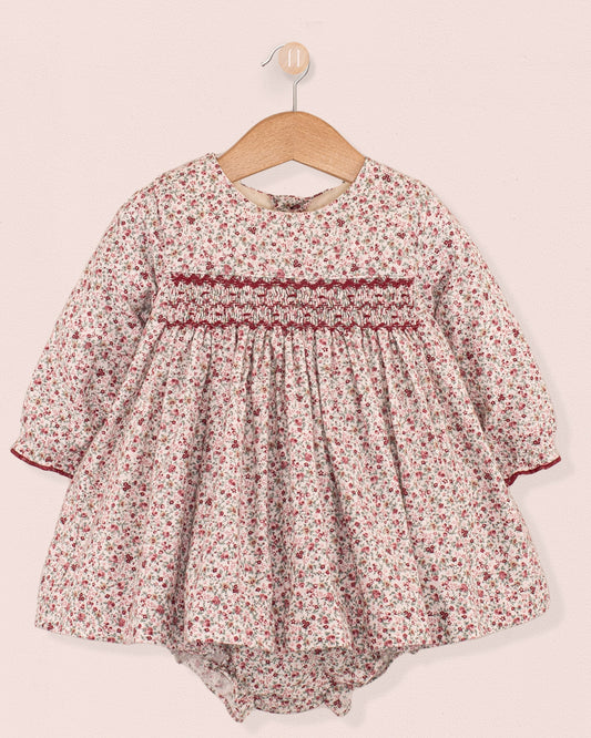 Baby Clementine Belina Deep Pink Floral Set
