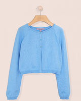 Betsy Horizon Blue Cardigan with Butterfly Buttons