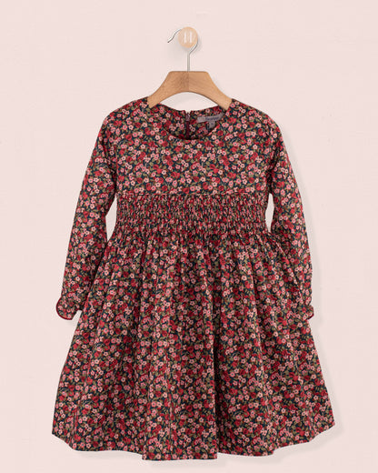 Bonheur Liberty Nectar Burgundy - Smocked Dress