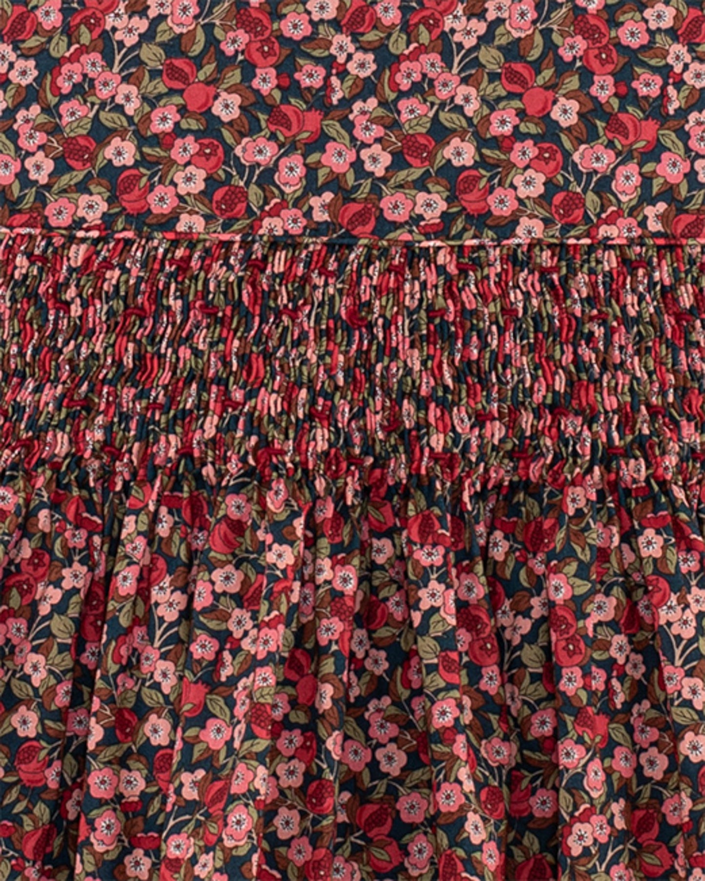 Bonheur Liberty Nectar Burgundy - Smocked Dress