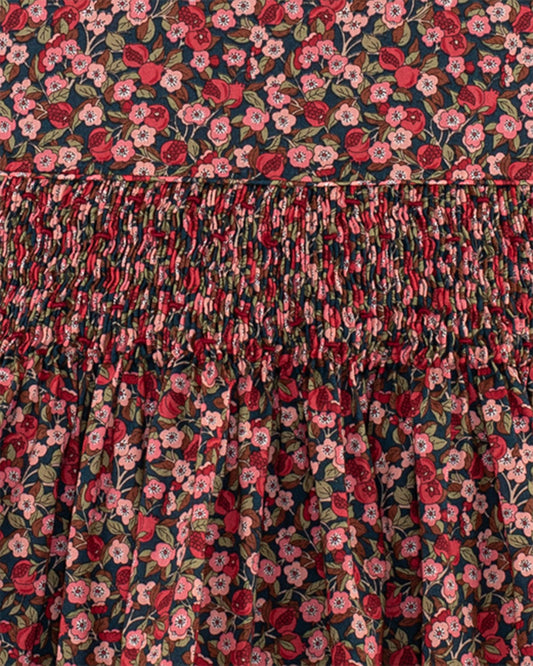 Bonheur Liberty Nectar Burgundy - Smocked Dress