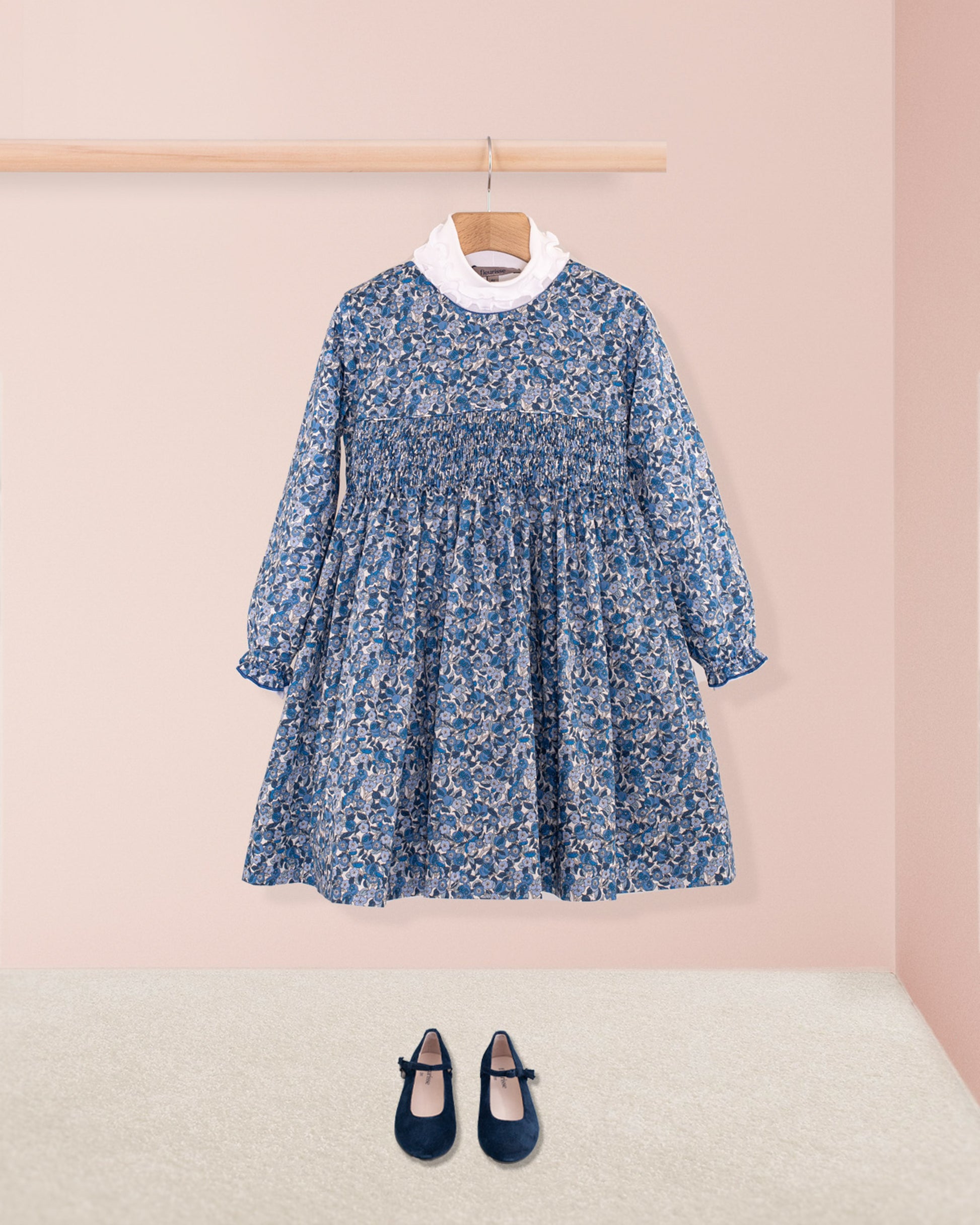 Bonheur Liberty Nectar Royal - Smocked Dress