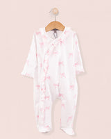 Pima Bows Pink Ruffle Stretchie