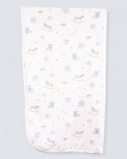Pima Blue Toys Receiving Blanket - Blanket
