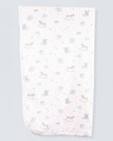 Pima Blue Toys Receiving Blanket